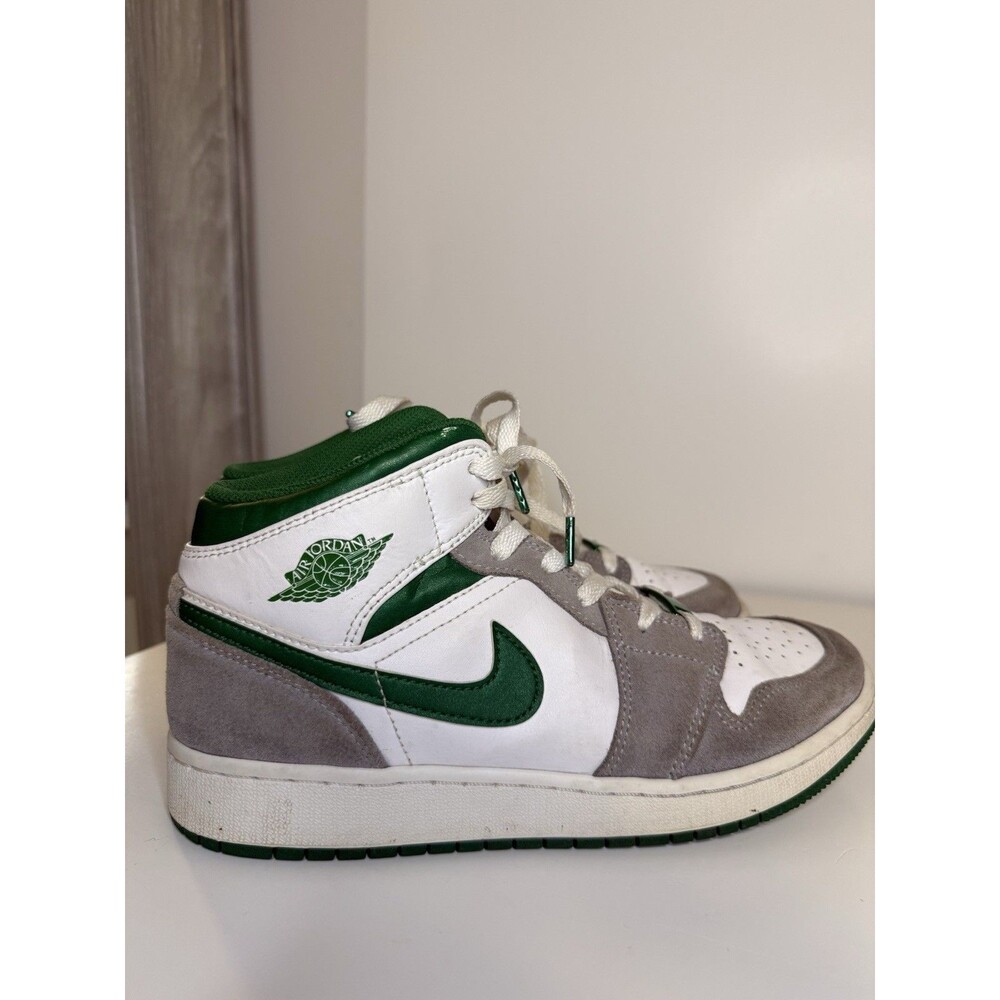 Jordan 1 Youth Air Mid SE White Pine Green Smoke Grey (GS) DC 7248103 size 6Y